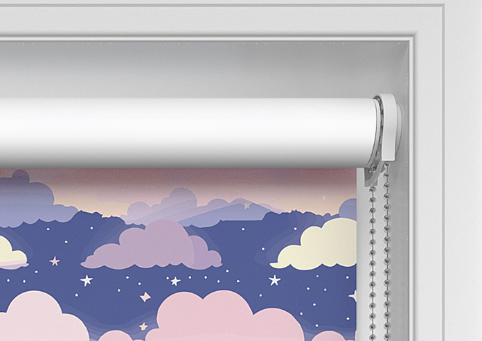 Cloudy Cosmos, Purple Twilight - Twist&Fit Roller Blind - Image 10